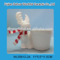 2016 christmas decoration ceramic tealight holder in reindeer shape